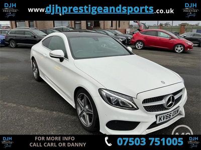 Used Mercedes C220 AMG line 170 HP (125 kW) 2016 White Coupe