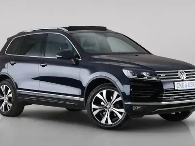 Used VW Touareg R-line 262 HP (192 kW) 2016 Blue SUV