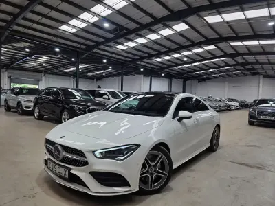 Begagnad Mercedes CLA220 AMG Line Premium Plus 190 HK (139 kW) 2019 Vit Sedan