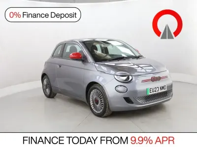 Used Fiat 500e Red 69 kW (95 HP) 2023 Grey Hatchback