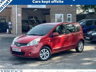 Used Nissan Note Acenta 110 HP (80 kW) 2009 Red Hatchback