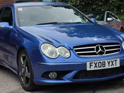 Used Mercedes CLK220 2008 Blue Coupe