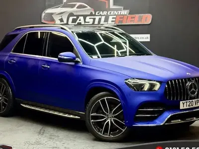 Used Mercedes GLE400 AMG line 330 HP (242 kW) 2020 Blue SUV