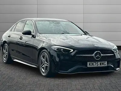 Used Mercedes C200 AMG line 221 HP (162 kW) 2025 Black Sedan