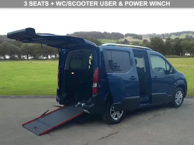 Used Peugeot Rifter Allure 100 HP (73 kW) 2020 Blue MPV