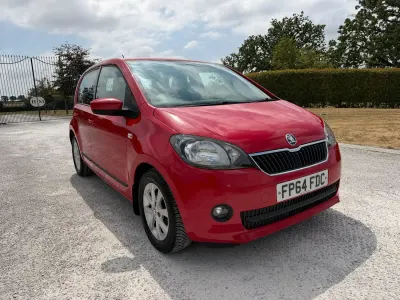 Used Skoda Citigo Elegance 75 HP (55 kW) 2014 Red Hatchback