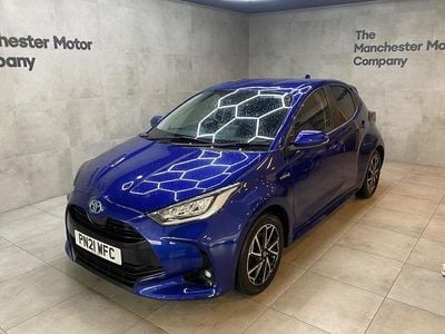 Used Toyota Yaris Hybrid Design 2021 Blue Hatchback