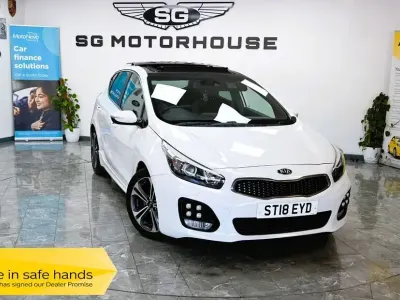Used Kia Ceed GT-Line S 118 HP (86 kW) 2018 White Hatchback