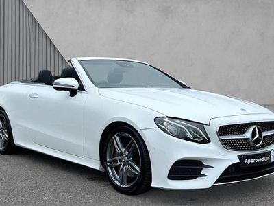 Used Mercedes E220 AMG Line Premium 194 HP (142 kW) 2018 Polar white Cabriolet