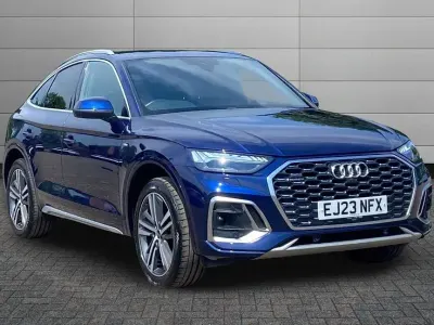 Used Audi Q5 Sportback S-Line 201 HP (147 kW) 2023 Navarra blue SUV