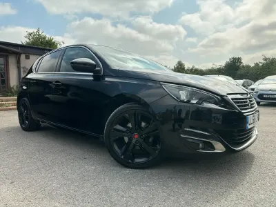 Used Peugeot 308 GT-line 120 HP (88 kW) 2017 Black Hatchback