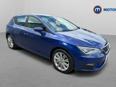 Used Seat Leon XCELLENCE 125 HP (91 kW) 2016 Blue Hatchback