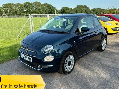 Used Fiat 500 Lounge 69 HP (50 kW) 2017 Blue Hatchback