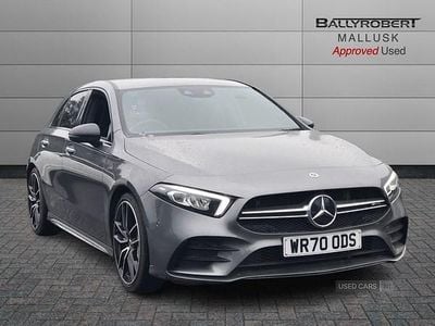 Grey Used 2021 Mercedes A35 AMG Premium Hatchback | £27,595 (Fair price)