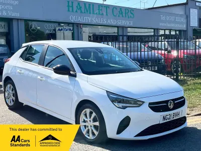 Used Vauxhall Corsa 75 HP (55 kW) 2021 White Hatchback