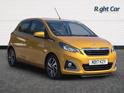 Used Peugeot 108 Allure 82 HP (60 kW) 2017 Yellow Hatchback