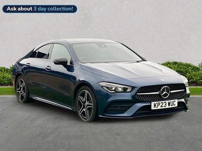 Blue Used 2023 Mercedes CLA200 AMG Line Premium Coupe | £25,669 (Good price)