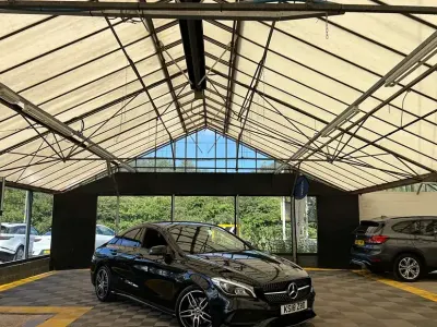 Used Mercedes CLA220 AMG line 177 HP (130 kW) 2018 Black Sedan