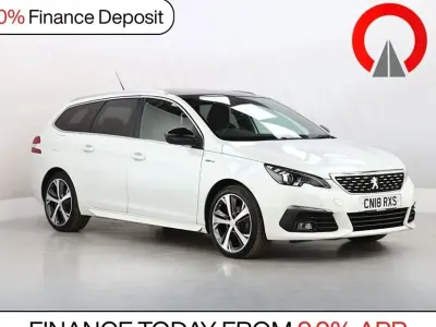 Used Peugeot 308 SW GT-line 130 HP (95 kW) 2018 White Estate