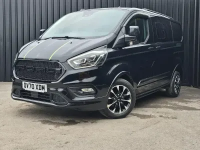 Used Ford Transit Custom Sport 185 HP (136 kW) 2021 Black Van