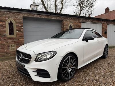 Used Mercedes E220 AMG line 194 HP (142 kW) 2018 White Coupe