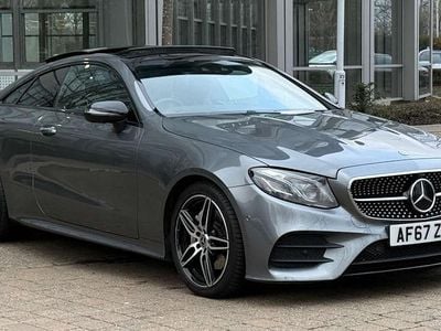 Used Mercedes E220 AMG Line Premium Plus 194 HP (142 kW) 2018 Grey Coupe