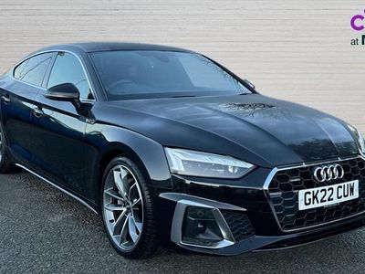 Black Used 2022 Audi A5 Sportback S-Line Hatchback | £26,780 (Fair price)