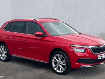 Used Skoda Kamiq SE L Executive 150 HP (110 kW) 2023 Velvet red metallic SUV