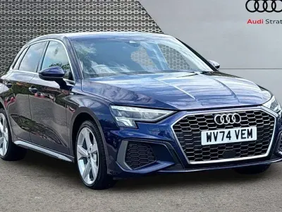 Used Audi A3 Sportback e-tron S-Line 204 HP (150 kW) 2024 Blue Hatchback
