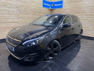 Used Peugeot 308 GT-line 120 HP (88 kW) 2017 Black Hatchback