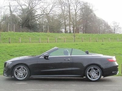 Used Mercedes E220 AMG line 2018 Black Cabriolet