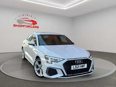 Used Audi A3 S-Line 110 HP (80 kW) 2021 White Sedan