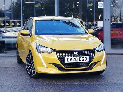 Yellow Used 2020 Peugeot 208 Allure Hatchback | £11,698 (Fair price)