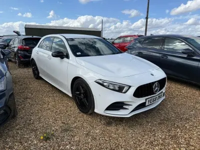 Used Mercedes A180 AMG line 2019 White Hatchback