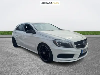 Begagnad Mercedes A200 AMG 2015 Vit Halvkombi