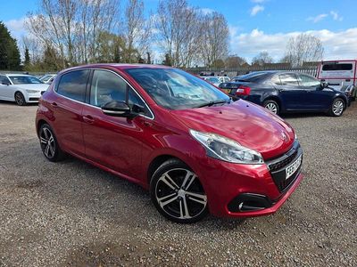 Used Peugeot 208 GT-line 110 HP (80 kW) 2017 Red Hatchback