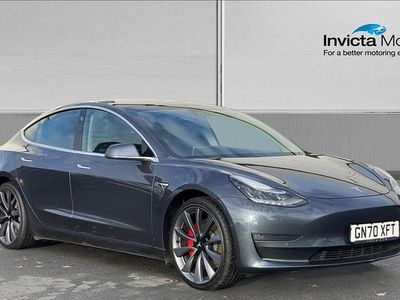 Grey Used 2020 Tesla Model 3 Performance Sedan | £18,800 (Fair price)
