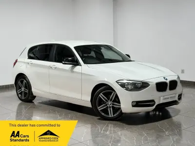 Used BMW 116 Sport Line 136 HP (100 kW) 2014 White Hatchback
