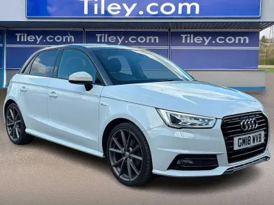 Used Audi A1 Sportback Black Edition 123 HP (90 kW) 2018 White Hatchback