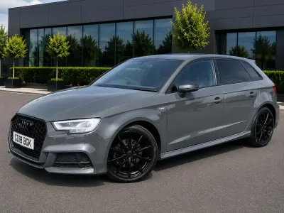 Used Audi A3 Black Edition 190 HP (139 kW) 2018 Grey Sedan