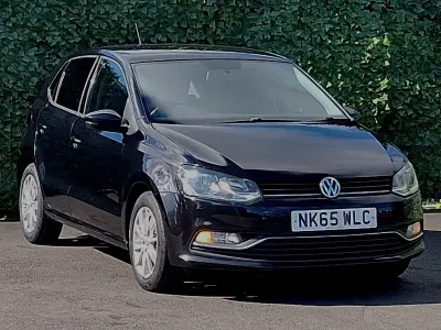 Used VW Polo SE 90 HP (66 kW) 2015 Black Hatchback