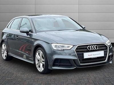Used Audi A3 S-Line 150 HP (110 kW) 2018 Grey Sedan