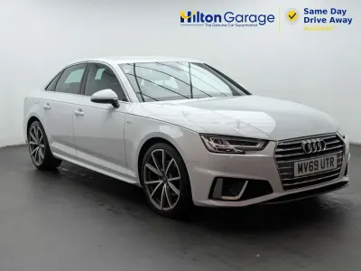 Used Audi A4 S-Line 150 HP (110 kW) 2019 White Sedan