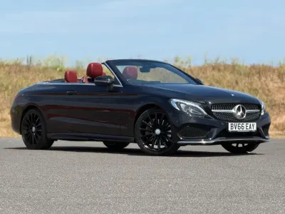 Used Mercedes C200 AMG line 2016 Black Cabriolet