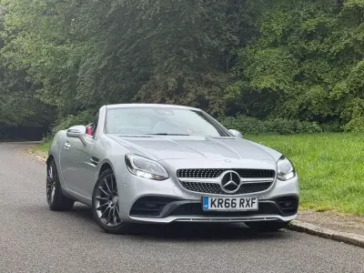 Used Mercedes SLC200 AMG line 184 HP (135 kW) 2016 Silver Cabriolet