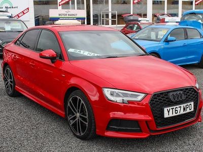 Red Used 2017 Audi A3 S-Line Sedan | £13,995 (Fair price)