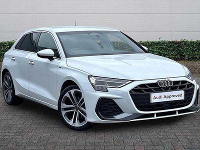 Used Audi A3 S-Line 2026 Glacier white, metallic Hatchback