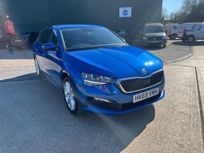 Used Skoda Scala SE L 95 HP (69 kW) 2019 Blue Hatchback