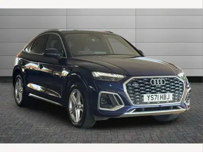 Used Audi Q5 S-Line 204 HP (150 kW) 2021 Blue SUV