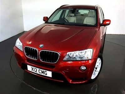 used BMW X3 2.0 XDRIVE20D SE 5d AUTO-1 OWNER FROM NEW-FINISHED IN VERMILION RED WITH OYSTER NEVADA LEATHER-17"V